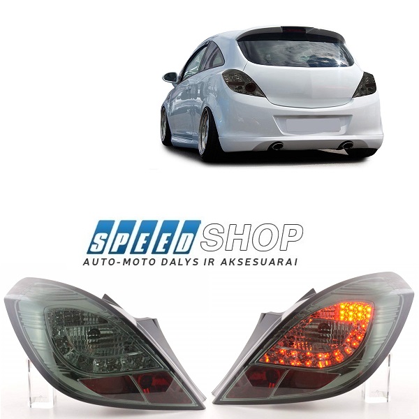 Opel Corsa LED galiniai žibintai